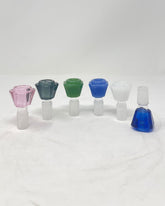 Dragon Cartel Flower Shape Color Bowl with Screen Display Set 12 Pcs Set